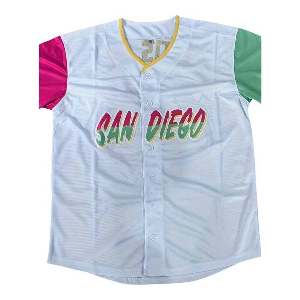 San Diego Padres Tatis Jr #23 Stitched Baseball Jersey White Men's - Picture 2 of 6